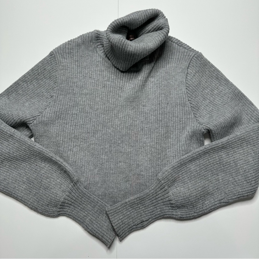 Bailey Rose Knit Cropped Turtleneck Sweater